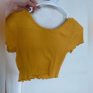 Yellow shorts and top set